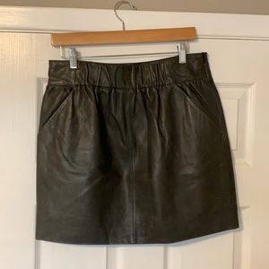 Hotel Particulier high quality lamb leather skirt